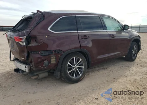 2018 Toyota Highlander Se from USA, damaged, VIN 5TDKZRFH9JS251520